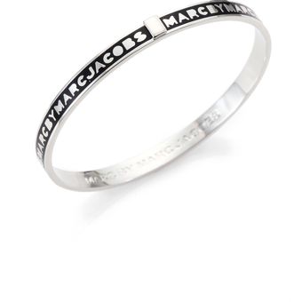 Marc By Marc Jacobs Skinny Logo Bangle Bracelet - Lyst