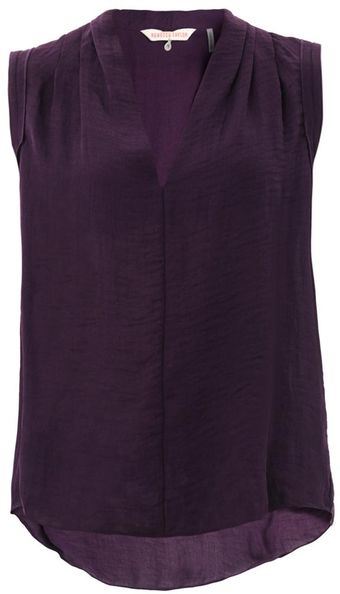 Rebecca Taylor V-neck Crepe Blouse - Lyst