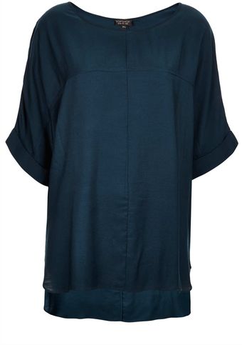 Topshop Casual Seam Detail Tee - Lyst