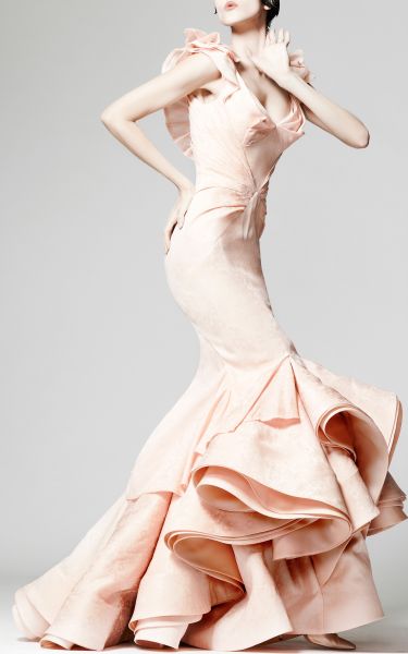 zac posen pink gown