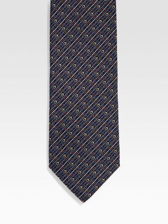 Gucci Norina Mini Horsebit Silk Tie - Lyst