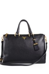 Prada Vitello Daino Boston Bag