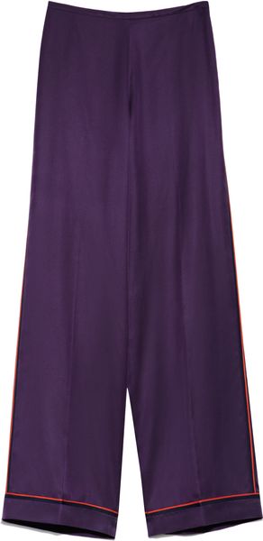 Rochas Fine Silk Twill Pajama Pants - Lyst