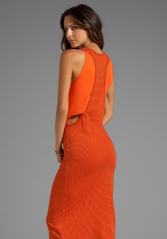 Saint Grace Reiko Contrast Stripe Maxi in Orange - Lyst