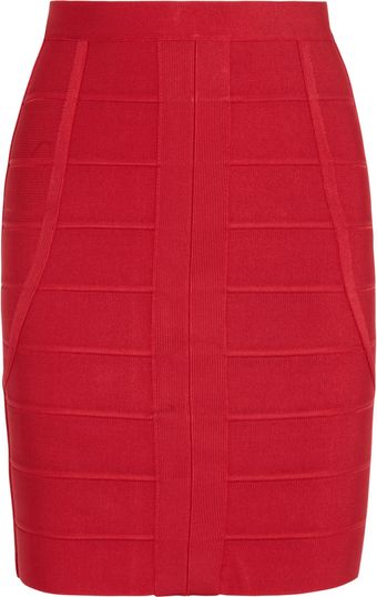 Hervé Léger Bandage Pencil Skirt - Lyst