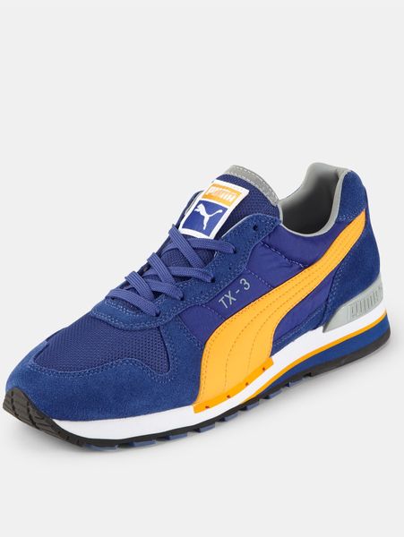 blue and orange puma