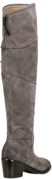 tall boots gray
