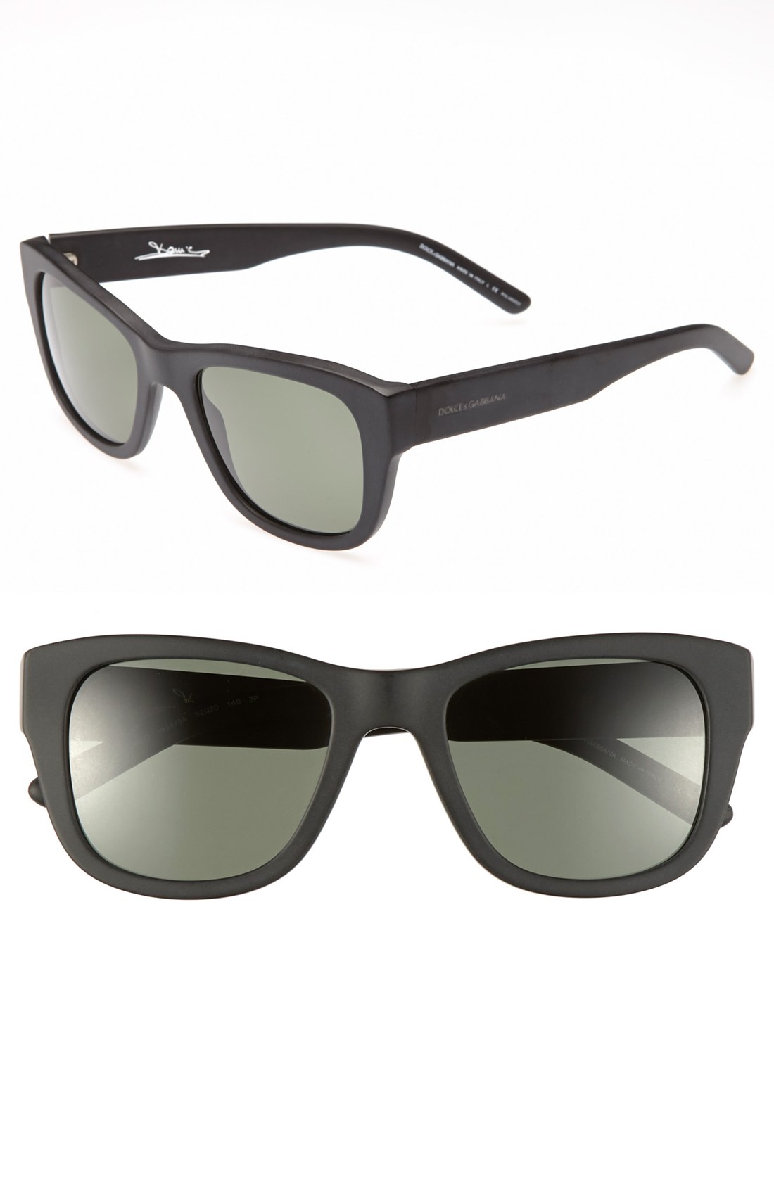 Dolce & Gabbana Polarized Sunglasses in Black for Men (Matte Black) | Lyst