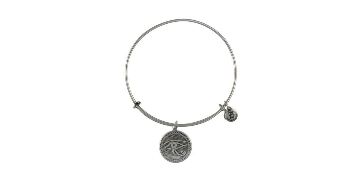 Alex And Ani Eye Of Horus Bangle in Silver (Russian Silver) | Lyst