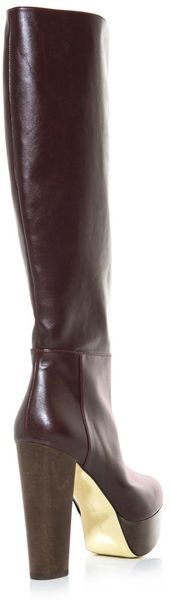 stella mccartney brown platform boots