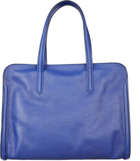 alexander mcqueen blue bag