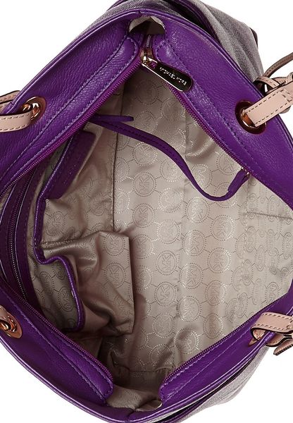 Michael Michael Kors Jet Set Handbag Purple in Purple | Lyst