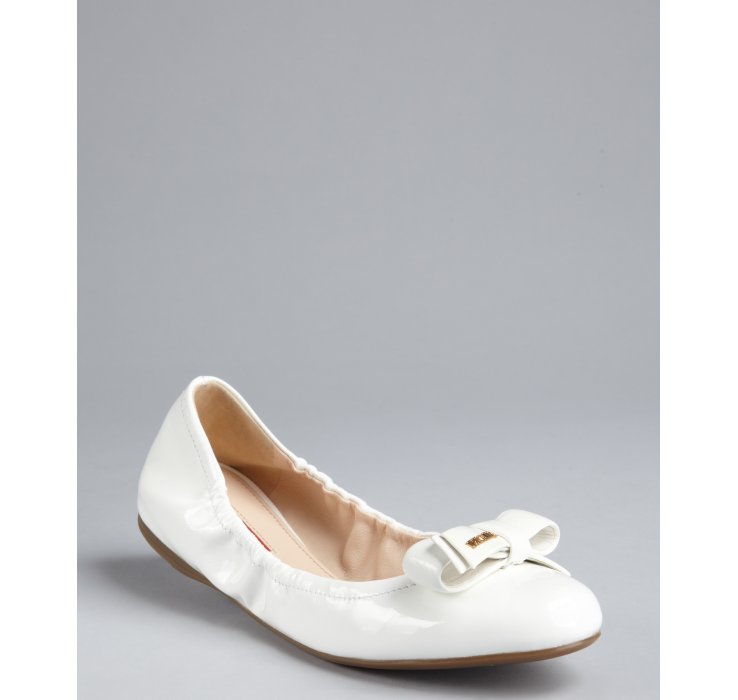 prada ballerina flats with bow