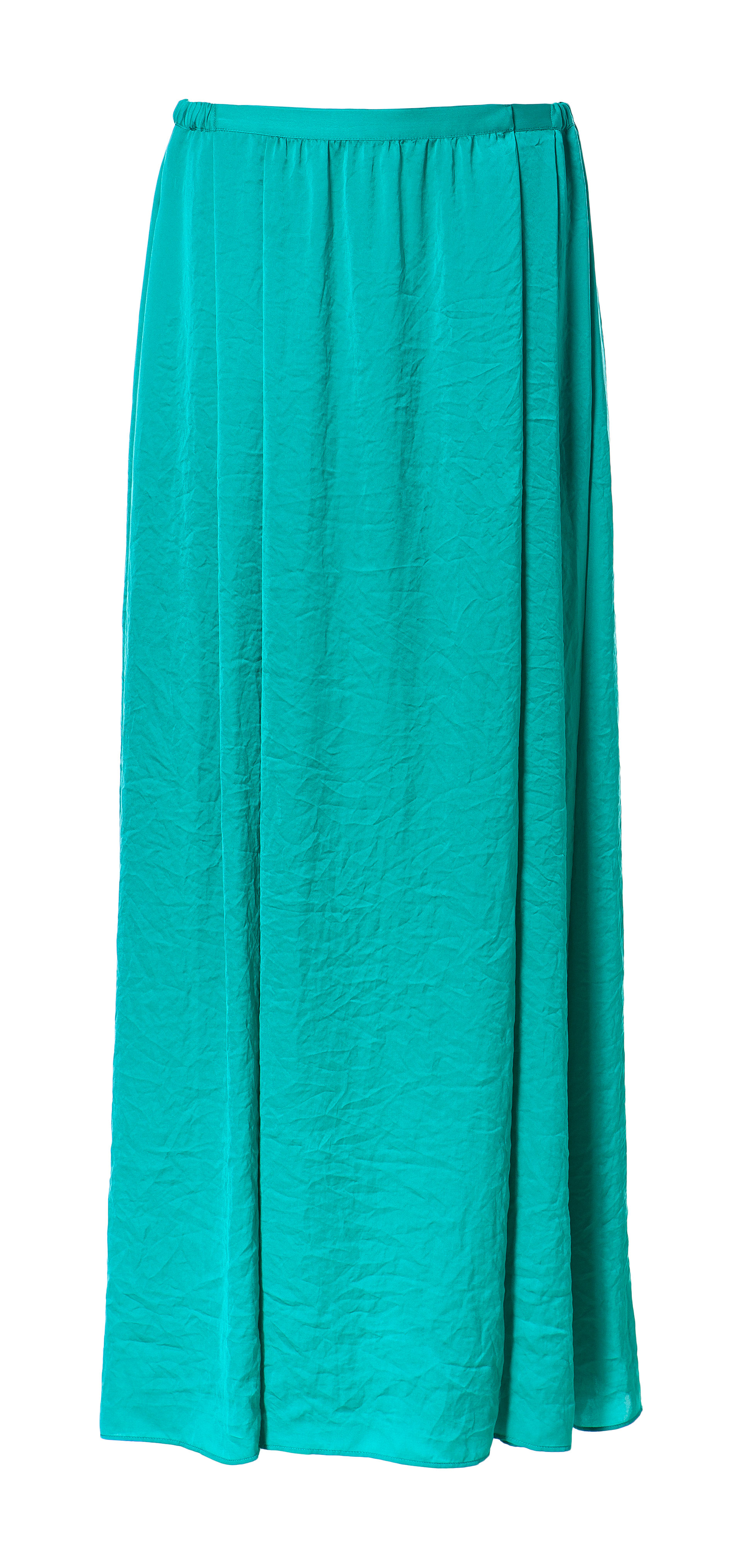 Zara Long Silk Satin Skirt in Blue (Turquoise) Lyst