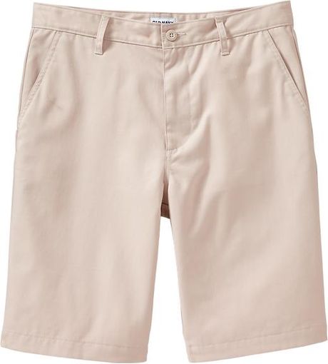 Old Navy Flatfront Khaki Shorts 10 in Beige for Men (Couscous)