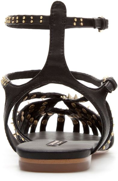 zara studded flat sandals