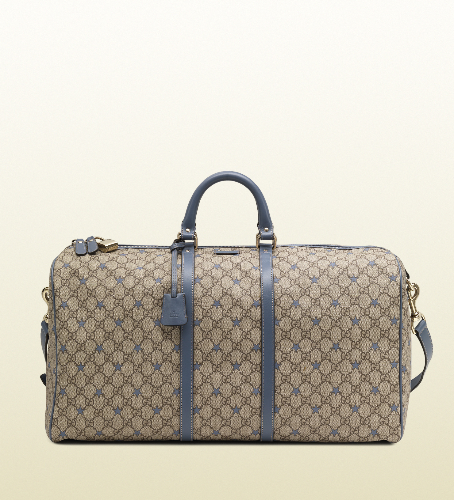 Gucci Large Gg Supreme Stars Canvas Carryon Duffel in Blue for Men (beige) | Lyst