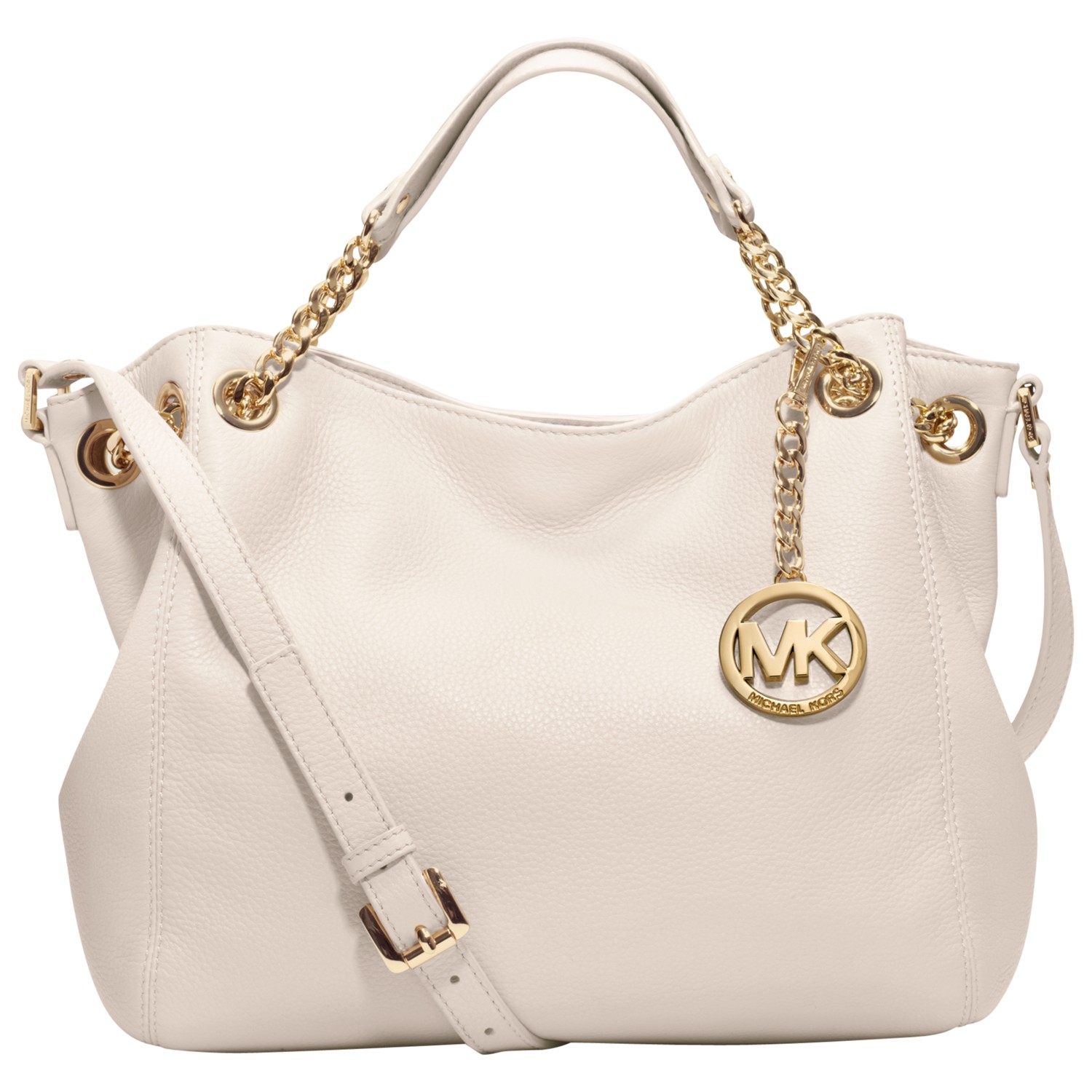 Michael Michael Kors Jet Set Chain Medium Tote Handbag in White (Vanilla) | Lyst