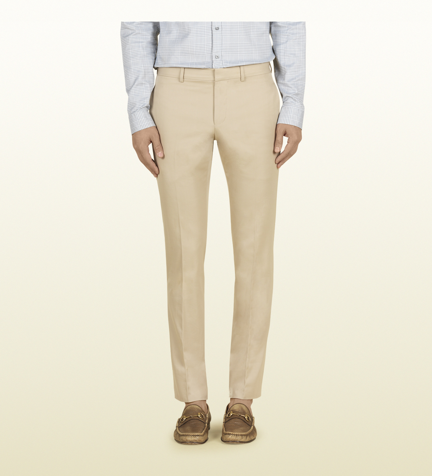 Gucci Beige Skinny Formal Pant in Beige for Men Lyst