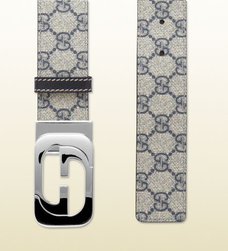 Gucci Reversible Belt With Interlocking G Buckle in Beige for Men | Lyst