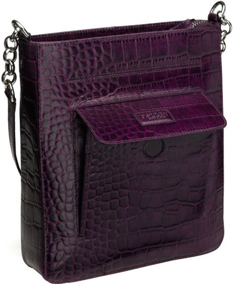 New OSPREY Womens Ladies LONDON Leather TOTE BAG Vega Croc Black Medium