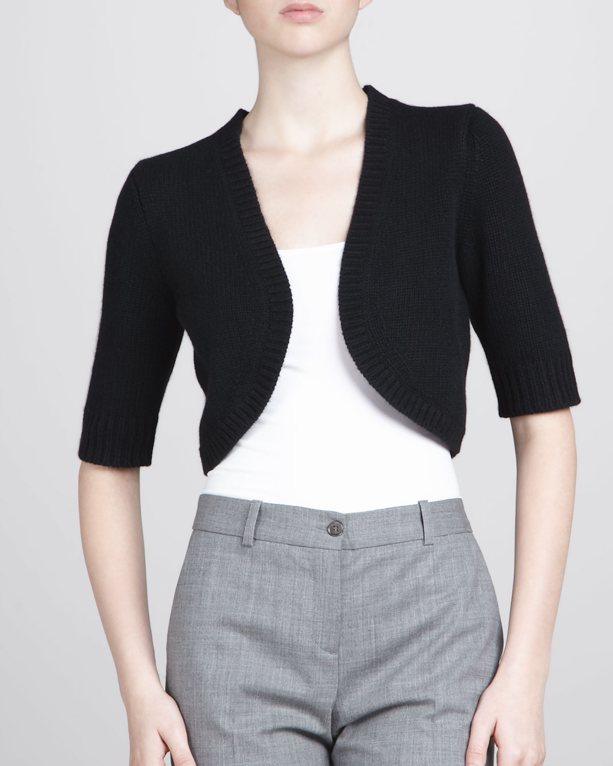Michael Kors Cashmere Shrug Black in Black Lyst