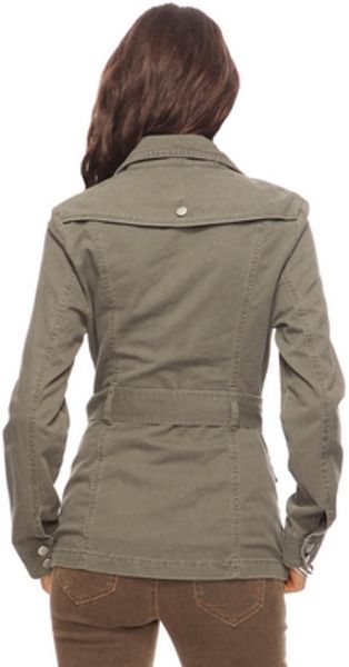 Forever 21 Military Zip Jacket in Green (OLIVE)