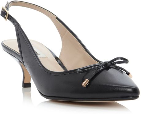 dune black slingbacks