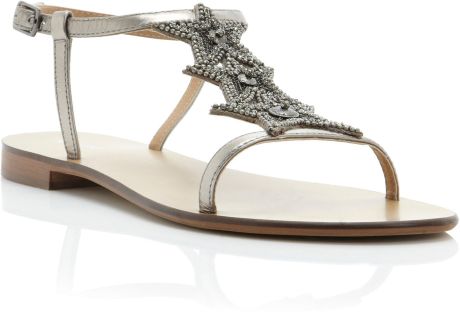 dune pewter sandals