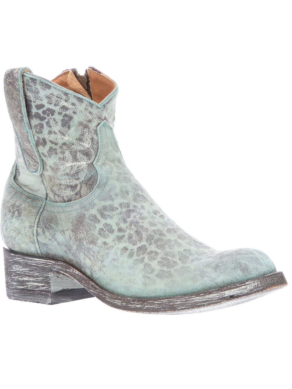 Mexicana Polo Zipper Ankle Boot in Gray (turquoise) Lyst