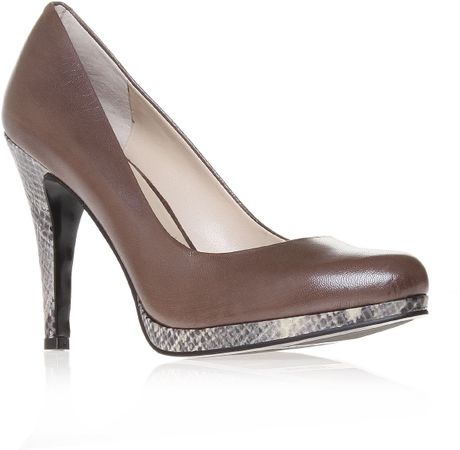 Nine West Rocha Court Shoes in Brown (Charcoal) | Lyst