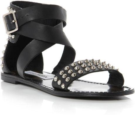 steve madden flat sandals with studs