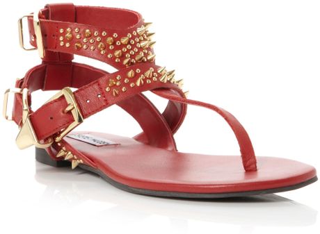 steve madden flat sandals with studs