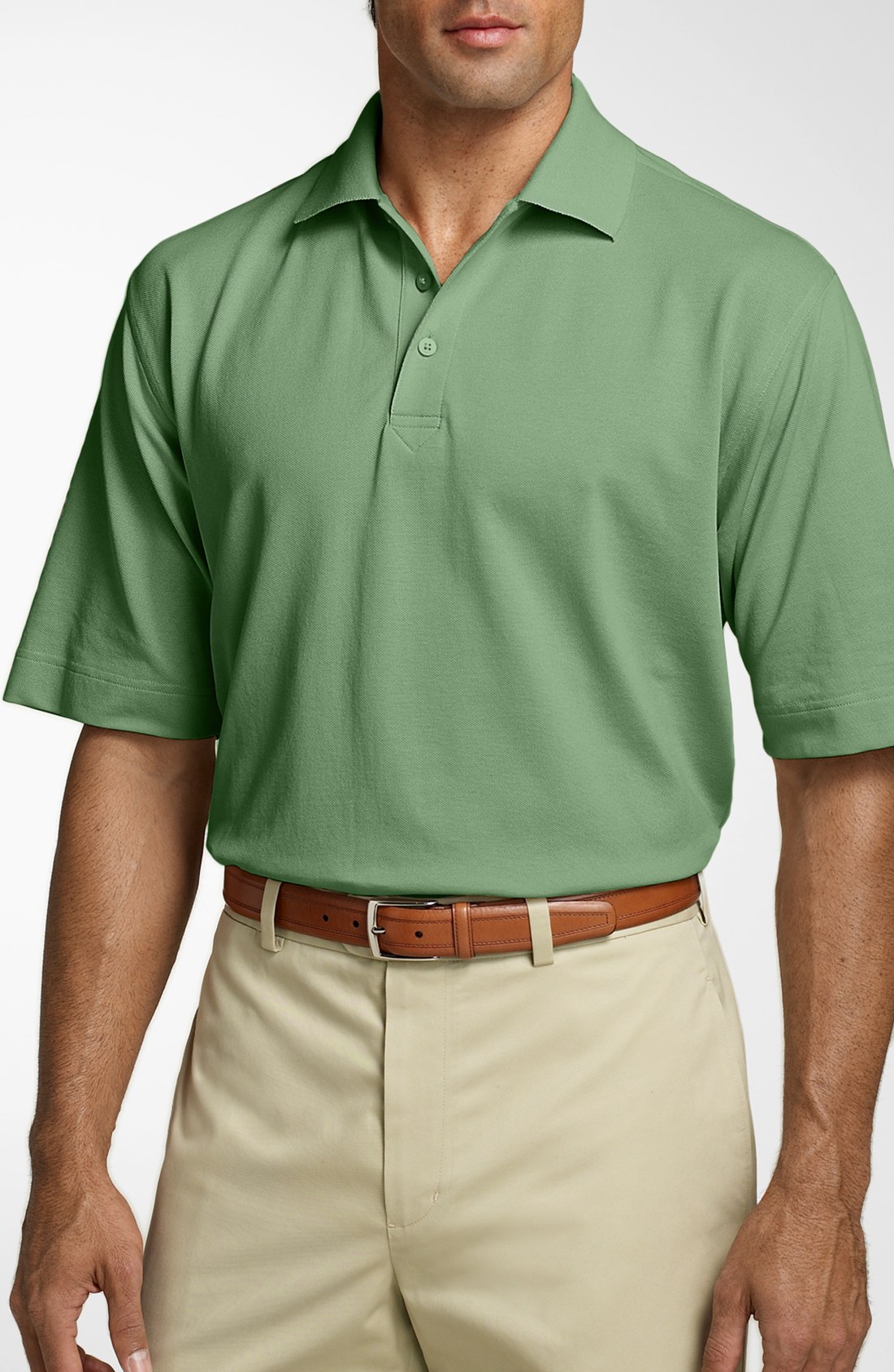 Cutter & Buck Championship Drytec Golf Polo in Green for Men (Sea Green