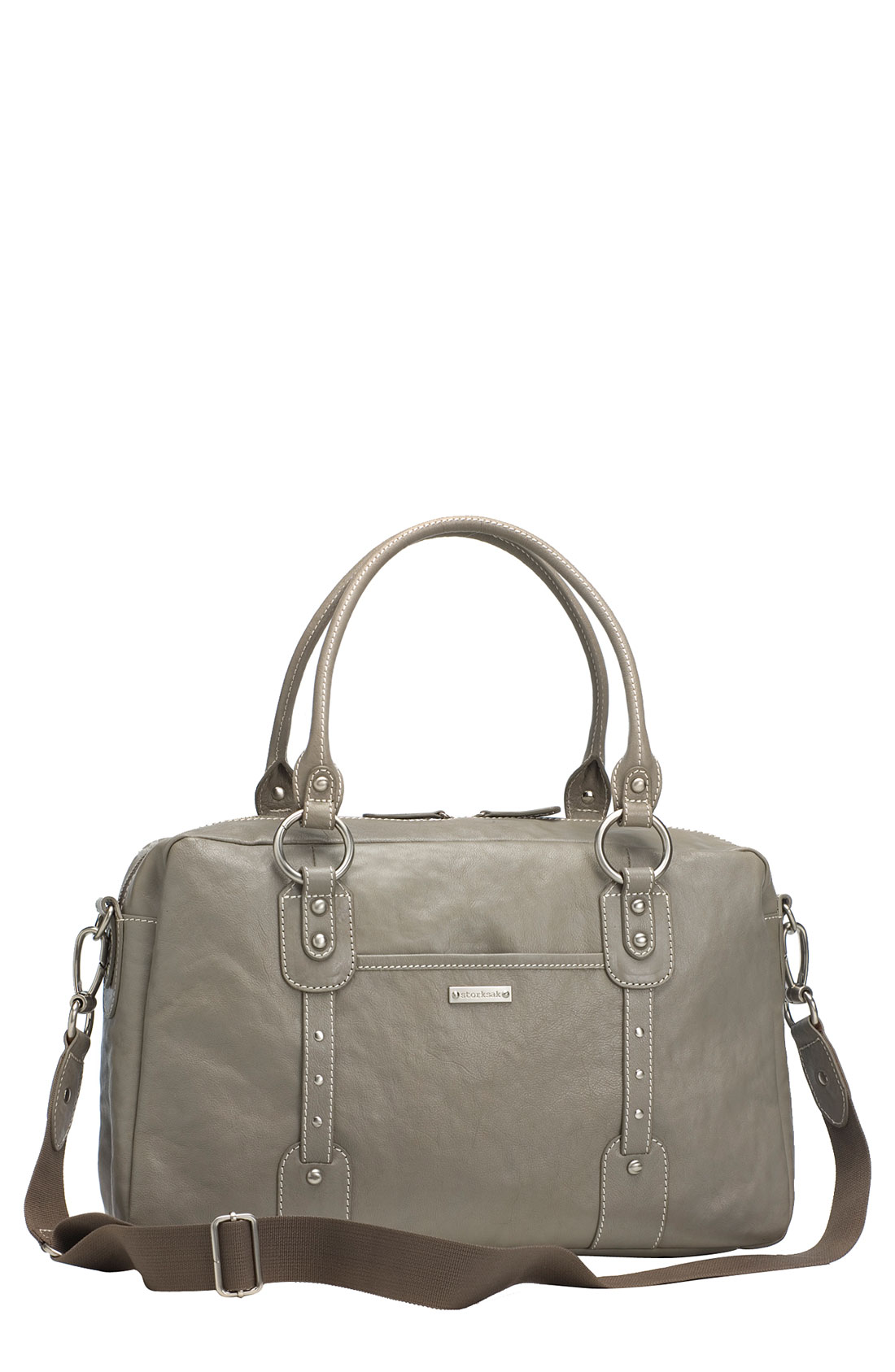 Storksak Diaper Bag Tote in Gray (Light Grey) Lyst