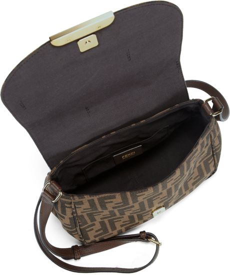 Fendi Zucca Medium Crossbody Bag in Brown (TOBACCO) | Lyst