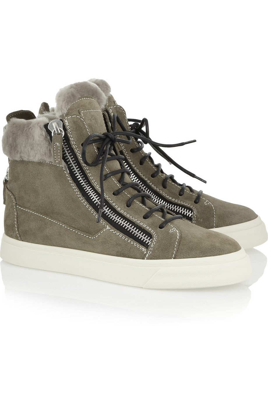 giuseppe zanotti suede sneaker