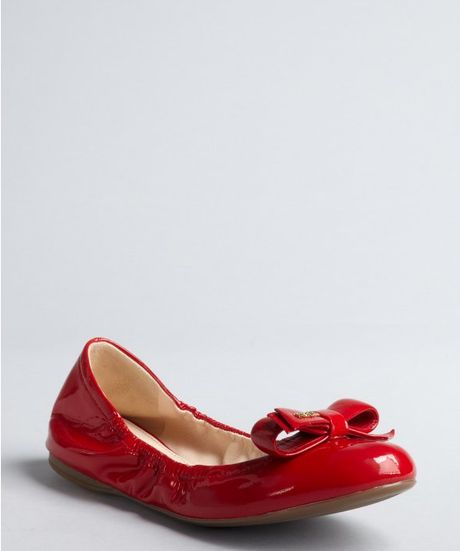 prada bow ballerina flat