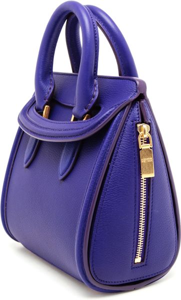 alexander mcqueen blue bag