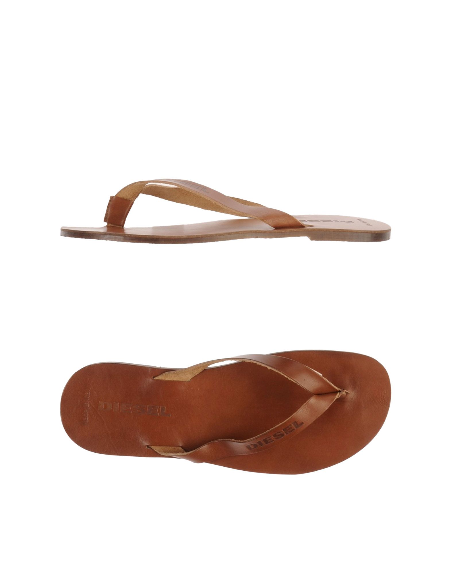 Diesel Flip Flops Clog Sandals in Brown for Men | Lyst