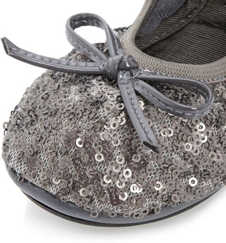 dune fold up ballerina shoes