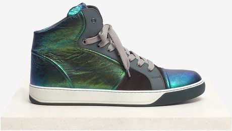 lanvin iridescent sneakers