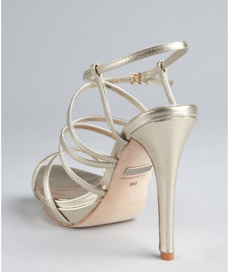gold badgley mischka sandals