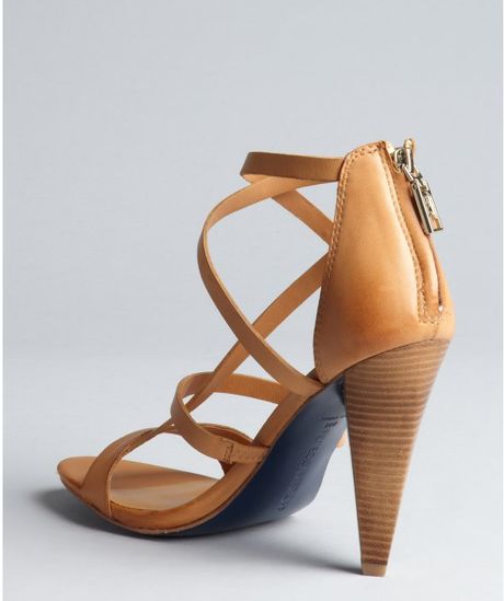 stacked heel sandals