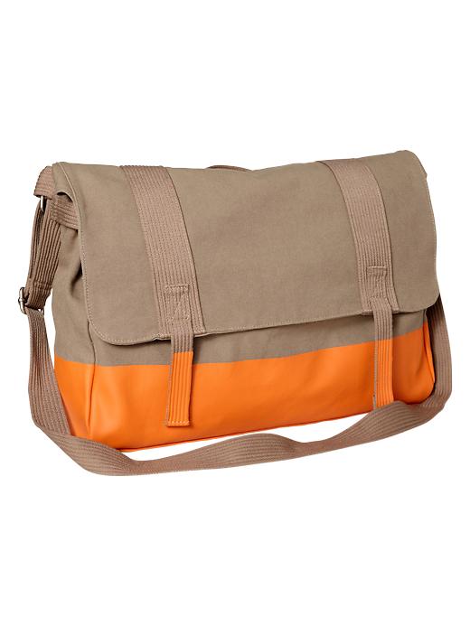 Gap Colorblock Messenger Bag in Beige for Men (coral garden) Lyst