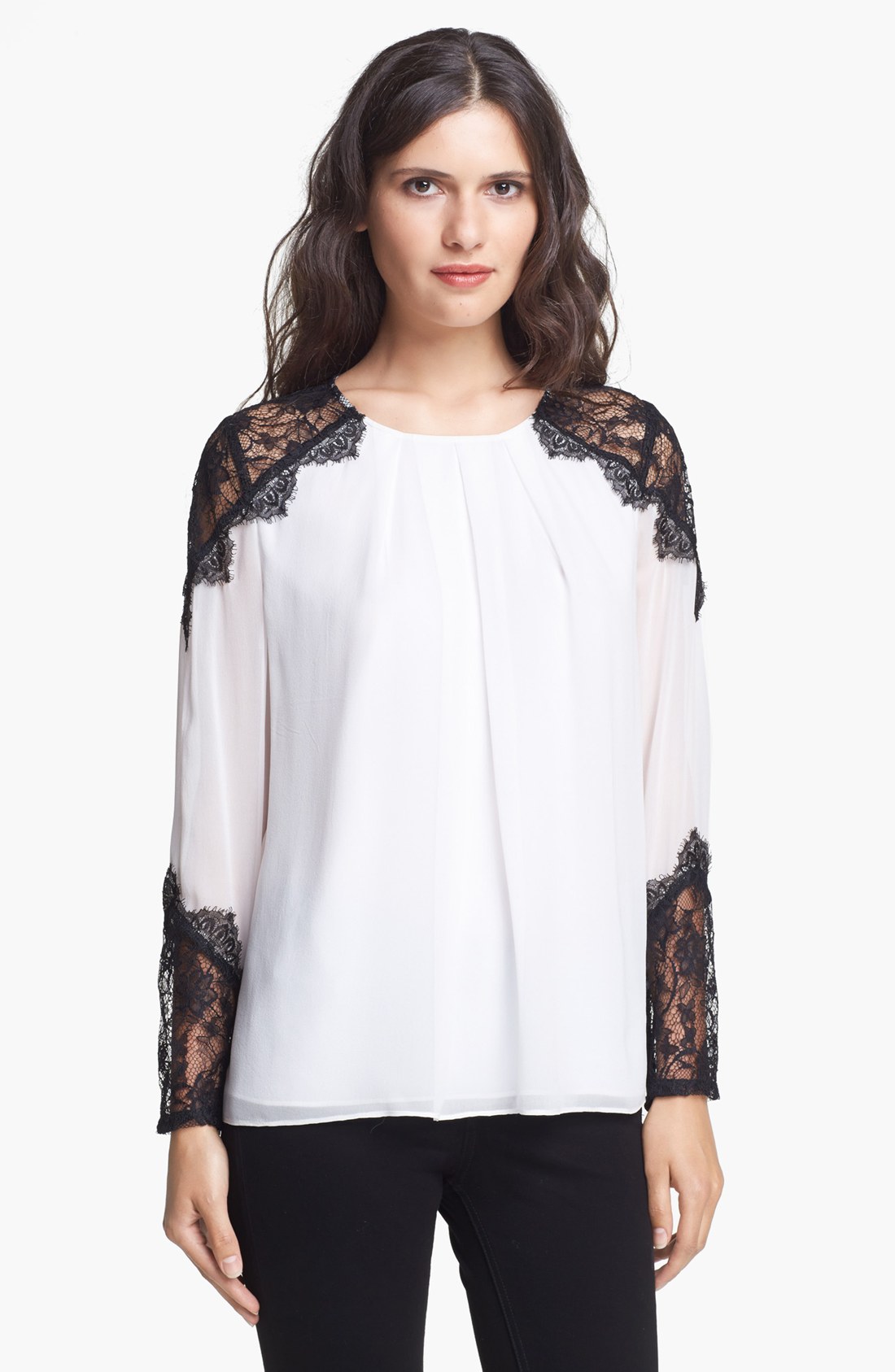 alice and olivia white shirt