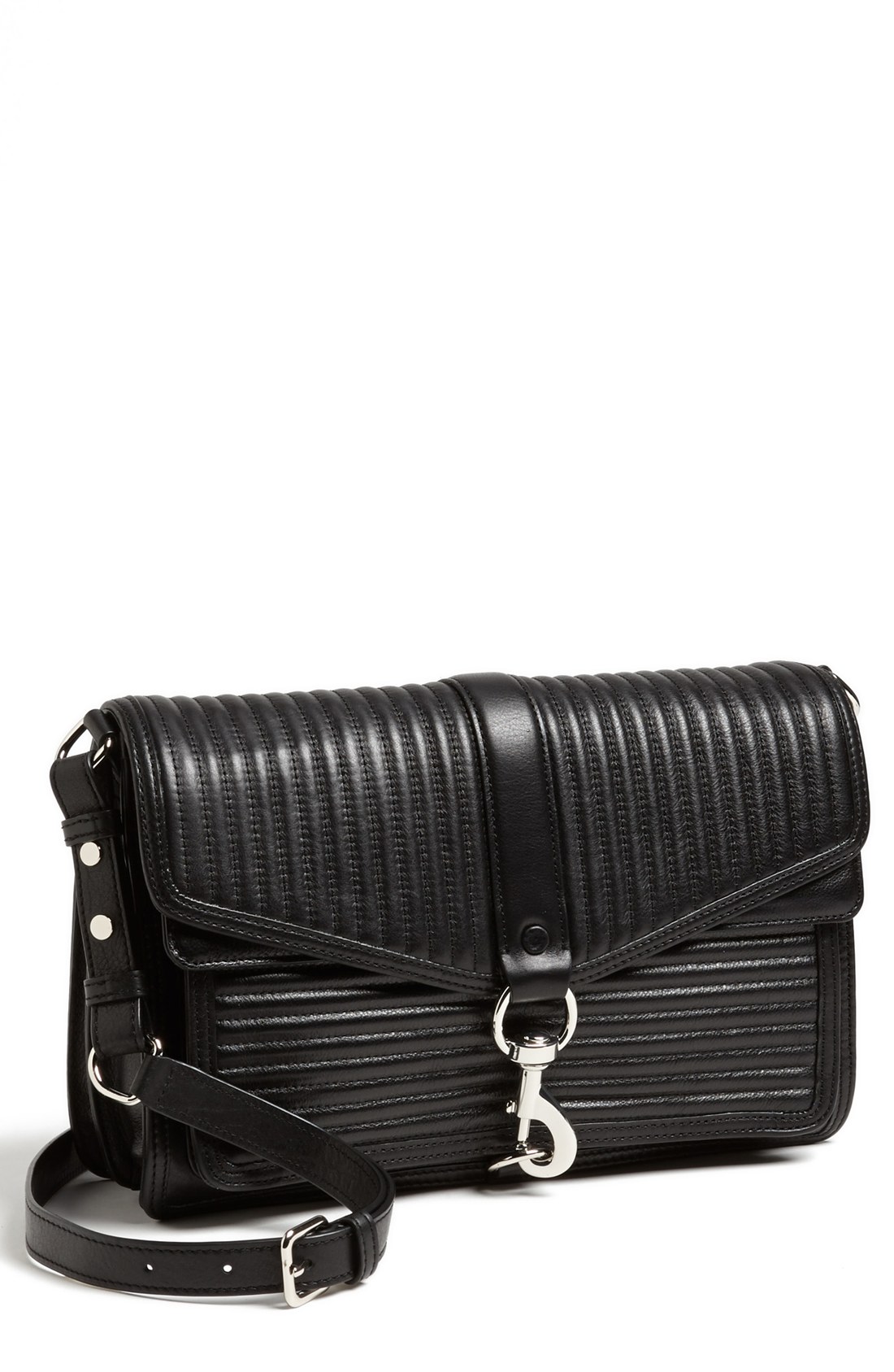 Rebecca Minkoff Hudson Moto Crossbody Bag in Black Lyst