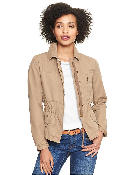 Gap Utility Jacket in Khaki (dark khaki) Lyst