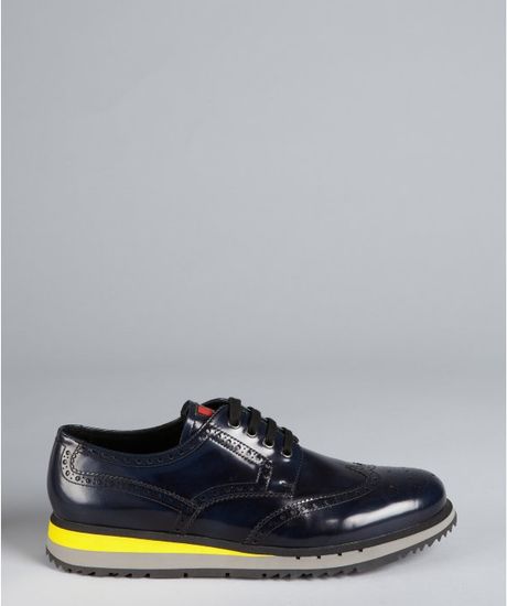 prada navy runners