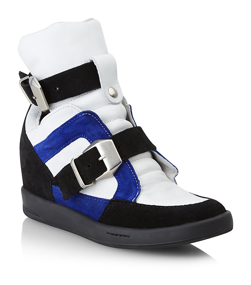 white trainers with wedge